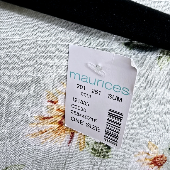 NWT Maurices Mint Green Daisy Kimono - Picture 10 of 11